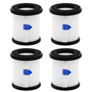 ilovelife 4PCS HEPA Filter with Mesh Filter Replacement for INSE N5S N5T S6T S6P Pro Cordless Vacuum Cleaner, White