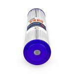 Aquaboon Whole House Sediment Water Filter - 4.5 x 20 Water Filter - 5 Micron Pleated Whole House Water Filter Cartridge Compatible w/AquaPure AP810 2, Pentek ECP5-BB, Hydronix SPC-45-1005 (1 Pack)