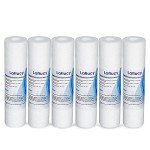 Lafiucy Sediment Water Filter Cartridge 10"x 2.5",5 Micron,6pack,10" x 2.5" Whole House Sediment Water Filter Replacement Cartridge Compatible with 10 inch RO Unit