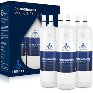 TEEHAY W10295370A Water Filter Replacement, Compatible With EDR1RXD1, Filter 1, WHR1RXD1, W10295370, KAD1RXD1, P8RFWB2L, P8WB2L, P4RFWB, P5WB2L 3 Pack (3)