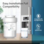 Lifefilter Replacement for MWF Refrigerator Water Filters, MWFP, HDX FMG-1, MWFA, GWF, GSE25GSHECSS, WFC1201, RWF1060, 197D6321P006, 9991, PC75009（3 Pack)