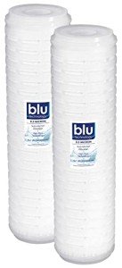 Blu Tech 10 Inch High Flow RV Water Filter 2 Pack, 0.2 Micron, 2.5” x 10” for RV Water Filter System, a 10-Inch Filter Superior to 5 Micron Water Filter, or Whole House Water Filter Replacement