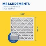 Aerostar MERV 13 Pleated Air Filters, 16x16x2