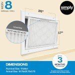Simply Filters 17x26 MERV 8 Air Filter Pack