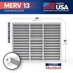 BNX TruFilter MERV 13 Air Filters 16x20x4