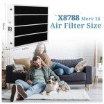 X8788 MERV 16 Carbon Filter Pack (2) 20"x26