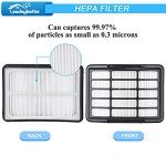 Leadaybetter 2 HEPA & 4 Foam Filters for Shark