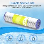 MewMore 20 Micron Whole House Water Filter Cartridges