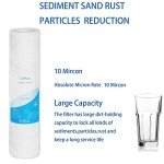 Lafiucy 10" x 2.5" 10 Micron Water Filter - 5 Pack