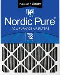 Nordic Pure 20x25x4 MERV 12 Carbon Filter