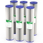 20 Micron Whole House Water Filter Cartridge, 6 Pack