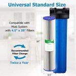 20 Micron Whole House Water Filter Cartridge, 6 Pack