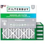 MERV 8 Pleated 24x24 Air Filters (5-Pack)