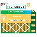 24x24x4 MERV 11 Pleated Air Filters (5-Pack)