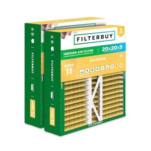 MERV 11 Pleated Air Filters 20x20x5 (2-Pack)