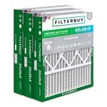 MERV 8 Air Filter 20x25x5 - 3-Pack
