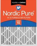 Nordic Pure MERV 15 Pleated Air Filter 20x25x4