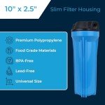 SpiroPure 10"x2.5" Slim Water Filter Housing