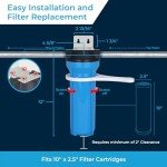 SpiroPure 10"x2.5" Slim Water Filter Housing
