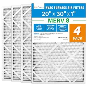 LotFancy MERV 8 20x30 Pleated Air Filters