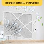 Zomixzo 20x25x5 MERV 16 HVAC Filters, 2 Pack