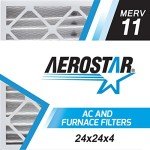 Aerostar 24x24 Pleated Air Filters, MERV 11, 6 Pack