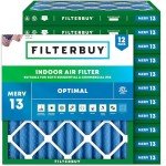 16x16x2 MERV 13 Pleated Air Filters 12-Pack