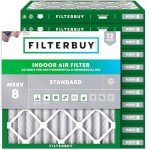 16x16x2 MERV 8 Pleated Air Filters 12-Pack