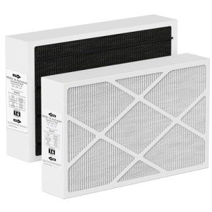 MERV 16 16x25x5 Carbon Furnace Filter Pack of 2