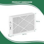 MERV 16 16x25x5 Carbon Furnace Filter Pack of 2