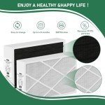 MERV 16 16x25x5 Carbon Furnace Filter Pack of 2