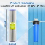 MewMore 20 Micron Whole House Water Filter Pack