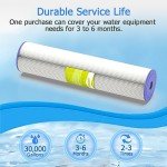 MewMore 20 Micron Whole House Water Filter Pack