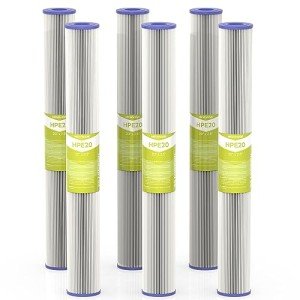 MewMore 20 Micron Pleated Water Filter Cartridges