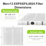 24x25x5in MERV10 Replacement Filter (2-Pack)