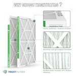TRIGHTFILTERS MERV 8 Pleated Air Filters 4 Pack