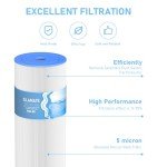 5 Micron Pleated Sediment Water Filter - 4 Pack