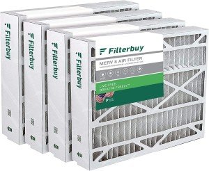 24x25x5 MERV 8 Pleated Air Filters (4-Pack)