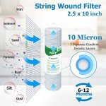 10" x 2.5" 10 Micron Water Filter Cartridge