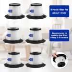 LUXRILIX HEPA Filters & Strainer Screens Set