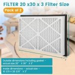 20x30x3 MERV 13 Pleated Air Filter Packs