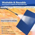 Demiwise Washable Air Filters 20x30x1 (2 Pack)