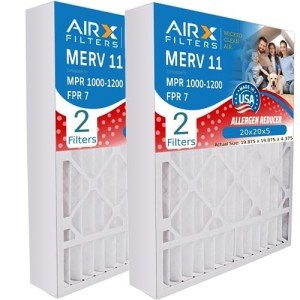AIRX 20x20x5 MERV 11 Air Filters - 2 Pack
