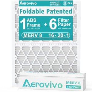 AErovivo 16x20x1 MERV 8 Reusable Air Filter