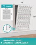 AErovivo 16x20x1 MERV 8 Reusable Air Filter