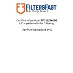 Replacement Filters for Aprilaire SpaceGard 2400, 2-Pack
