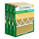 MERV 11 Air Filters 20x25x5 (3-Pack)