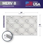 BNX TruFilter 16x25x2 MERV 8 Air Filters (4-Pack)