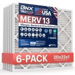 BNX TruFilter 20x22x1 MERV 13 Air Filters (6-Pack)