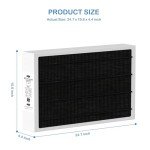 Cooyafan MERV 16 16x25x5 Furnace Air Filter